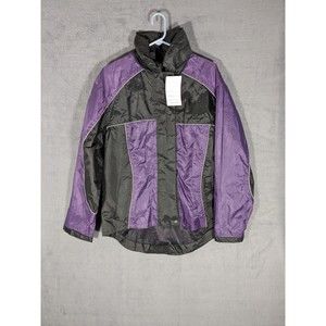 Xelement Women's Black and Purple 2 piece Rain Suit New with Tags size Small